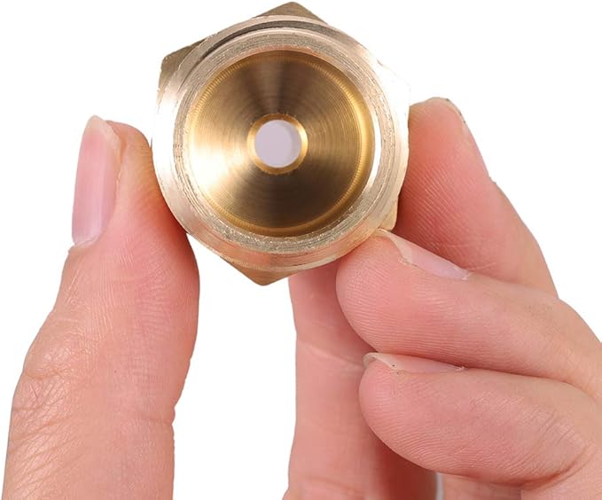 Air Compressor 1/4" Quick Connect Plug To GHT 3/4" Garden Hose Faucet Blow Out Adapter Fitting For Winterize Sprinkler Systems, RV, Camper, Outdoor Plumbing, Garden Hose 2pcs (MALE)