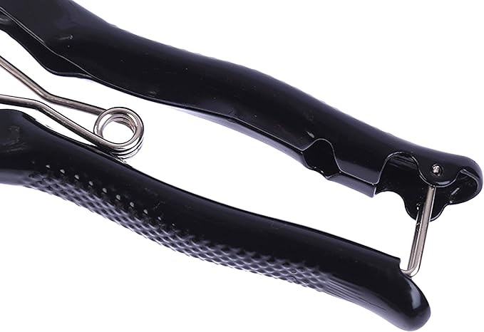 Grass Shear Sheep Shear Alpaca Shear - Coated Wear-Resistant Handle, Manganese Steel Double Blade, Strong Spring Suitable For Cattle And Sheep and Horse Hair Hand-Cut (Black 12.6 inches)