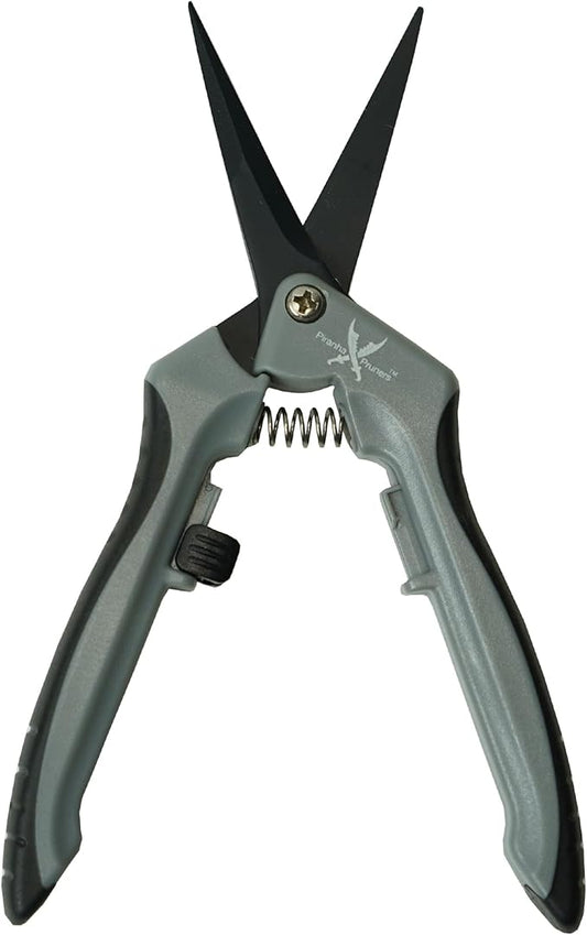 Piranha Pruner Trimming Scissors Garden Shears, Plant Trimmers, Gardening Hand Tools, Straight Fluorine Coated Blade