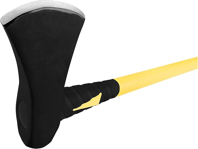Performance Tool M7111 8-Pound Splitting Maul with Fiberglass Handle, Black/Yellow