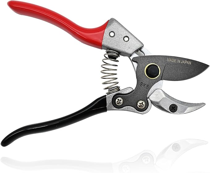 Anvil Pruning Shears [Made in Japan] 8" Sharp Garden Shears for Gardening, Heavy Duty Hedge Trimmers, Garden Clippers, Pruner, Garden Tools Pruning Scissors for Plants, Branch