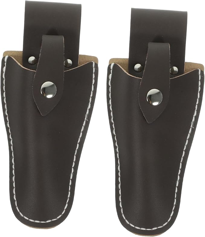 Garden Pruner, Scissor for Gardening Cover Bag PU Leather Pruner Case Scabbard Pliers Leather Case Embroidered Shears Scissor Box