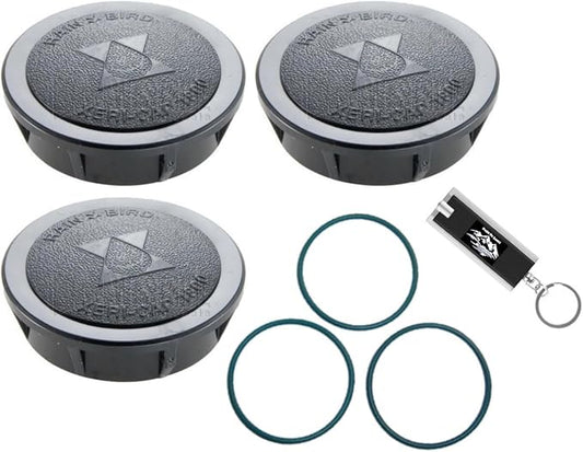 Pack Rainbird Sprinkler Head Cap and Seals, 1800XC - Rainbird 1800 Series Spray Head Cap, Sprinkler Head Cover, 1800CAPS Spray Head Cap, Xeri-Cap for 1800 Series Spray Bodies w/ LED Keychain Light