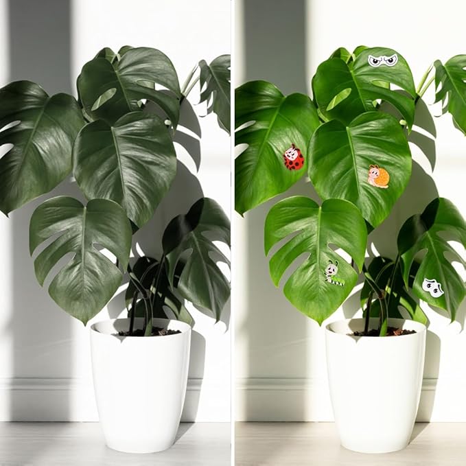 AUAUY Plant Magnets Eyes for Potted Plants, 6PCS Silicone Plant Safe Magnet Pins Charms, House Plant Accessories Unique Gifts for Plant Lovers