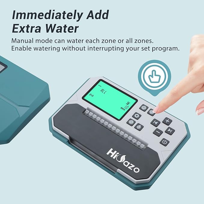 Smart Indoor Sprinkler Controller 8 Zone, WiFi Irrigation System Controller, Free APP, Support Rain Sensor (HO-SC-8W)