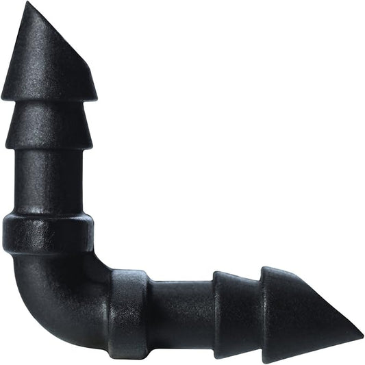 Orbit 67400 1/4" Barb Drip Irrigation Drip Elbow, 20-Pack
