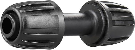 Drip Irrigation Fittings for 1/2 Inch Drip Tubing (1/2" ID x 0.65" OD)：1/2'' Drip Line Couplings Anti-drop Locked Nut Barbed Straight Coupling Connectors for Garden Irrigation System (10 Pack)