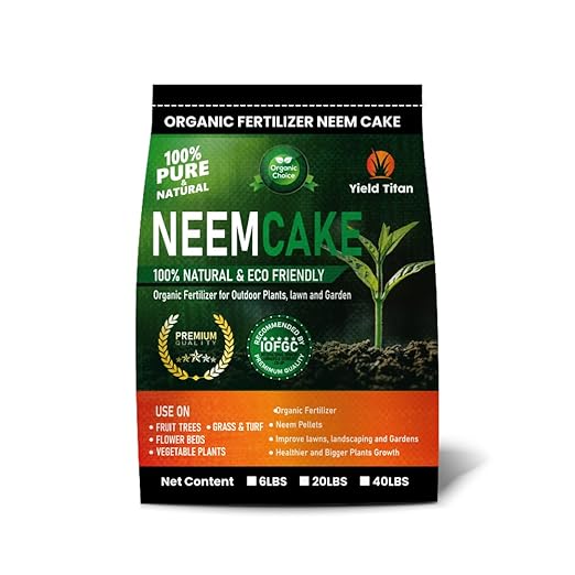 Premium Neem Cake, Natural Fertilizer for Gardening and Soil Amendment (6LB)