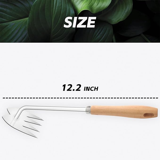 Japanese Weed Puller Tool Gardening Hand Weeder Tools,Manual Hand Pulling Weeder for Vegetable Gardening Backyard Farm Planting & Weeding Removal Quick Work