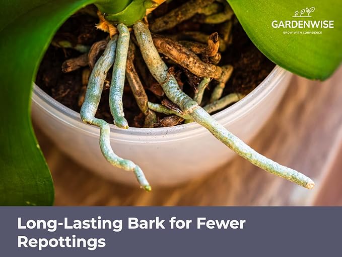 Premium Orchid Bark for Potting Mix – Ready-to-Use Pine Bark for Indoor Plants, Orchid Repotting & Soil Mix Creation, Ideal Orchid Medium (10 quarts)