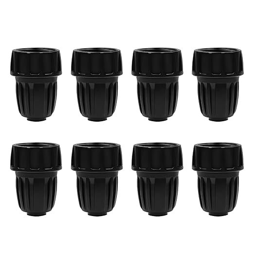 8 Pcs 3/4 in. Female Pipe Thread to 1/2 in. Drip Tubing Adapter, 3/4 Inch Faucet PVC Adapter Connect 3/4" FHT Faucet for 1/2" Drip Line, 3/4" to 1/2" Drip Irrigation Faucet Hose Adapter