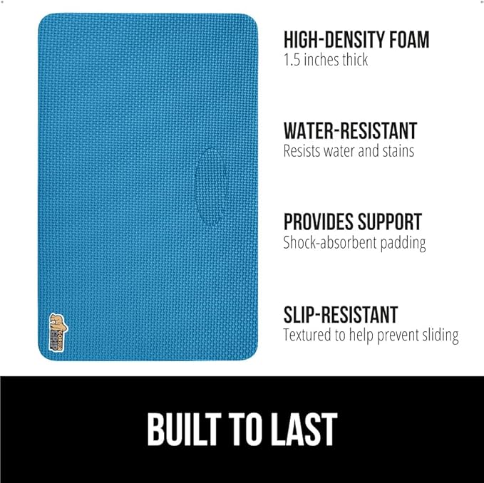 Gorilla Grip Extra Thick Kneeling Pad, Supportive Soft Foam Cushioning for Knee, Water Resistant Construction for Gardening, Bathing Baby, Workout Supplies, Lightweight, Garden Work Gifts