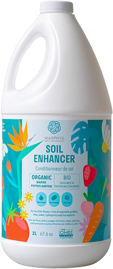MARPHYL Organic Liquid Fertilizer - Outdoor & Indoor Plant Food - All-Purpose, Nutrient-Rich Lawn Fertilizer & Soil Enhancer for House Plants, Flowers, Vegetables, Succulents, Bamboo, Hydroponics