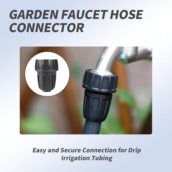 6 Pcs 1/2 inch irrigation fittings Drip Irrigation Hose Connector 1/2 Inch Drip Irrigation Tubing Faucet Adapter 3/4 Inch Connector Garden Hose Adapter 3/4" to 1/2" Irrigation Hose Adapter