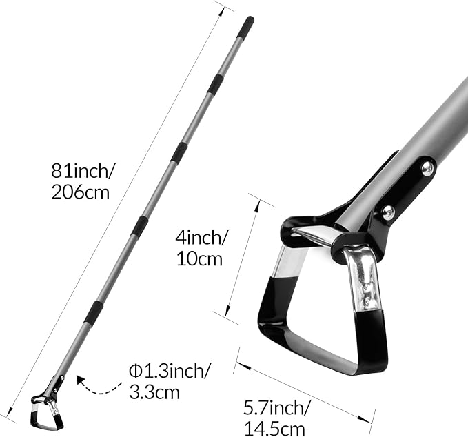 Walensee Action Hoe for Weeding Stirrup Hoe Tools for Garden Hula-Ho with Adjustable 36-81 Inch Scuffle Loop Hoe Gardening Weeder Cultivator, Sharp Metal Handle Weeding Rake with Cushioned Grip