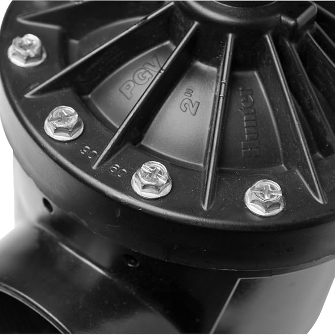 Hunter PGV Irrigation Valve, 2" plastic combination globe/angle valve with flow control, female thread inlet and outlet