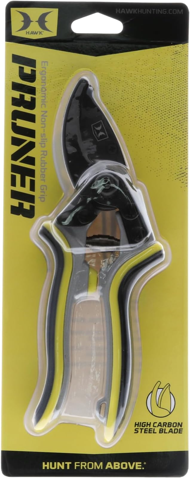 Hawk Hand Pruner | Durable Versatile SK5 High Carbon Steel Blade Secateurs with Ergonomic Non-Slip Grip & 2-Position Spring Lock | for Hunting & Gardening