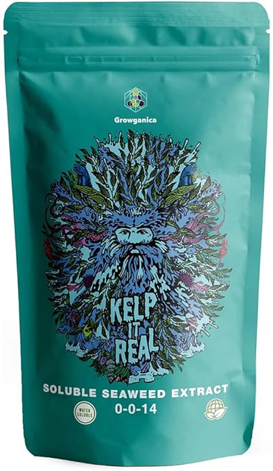 Kelp it Real, High Grade Soluble Seaweed Extract 0-0-14 Certified Vegan Garden Fertilizer (1lb)