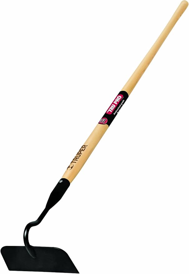 Truper 33574 Tru Pro 7-Inch Forged Meadow Hoe, Ash Handle, Socket Pattern, 60-Inch