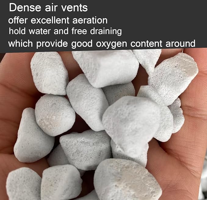 Voulosimi Horticultural Organic Perlite Soil Amendment for Plants and Enhanced Drainage Enhanced,Indoor & Outdoo (20QT, 3/4 inch)