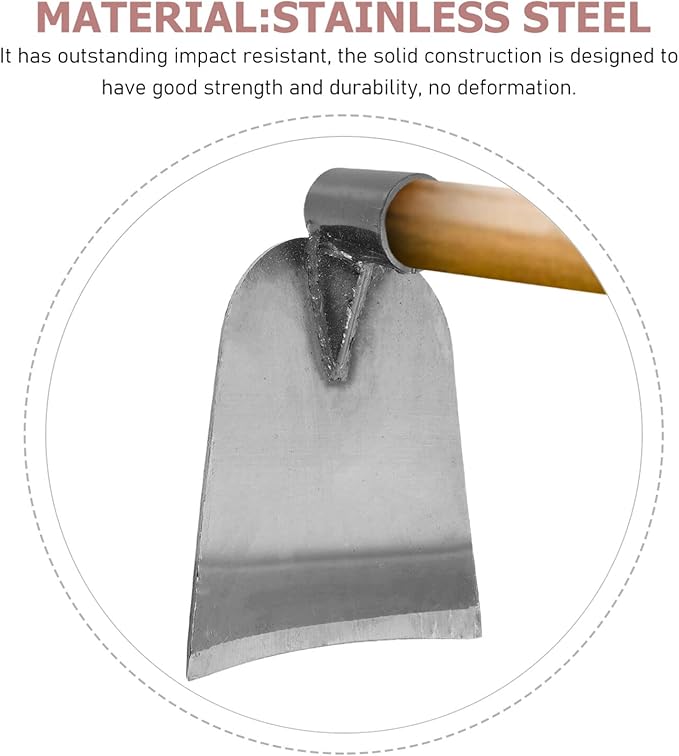 Garden Hoe Weeding Garden Hoe Replacement Head Garden Digging Hoe Head Agricultural Tool for Garden Lawn Yard Loosen Land Weeding Round Eye Hoe Replacement Cultivator Hoe