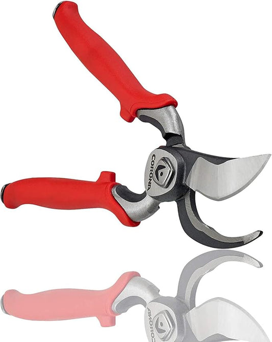 Corona BP 7100D Forged Steel DualCUT Bypass Hand Pruner - 1 inch Cut Capacity Stem and Branch Garden Shears, Red