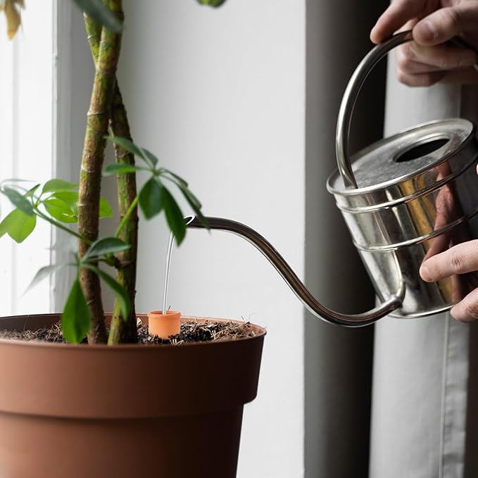 4pcs Ollas 3.1×3.1×6inch Terracotta Watering Pots Terracotta Self Watering Planter Insert Self Watering Planter with Terra Cotta Clay Irrigation Pots watering system for outdoor plants Irrigation