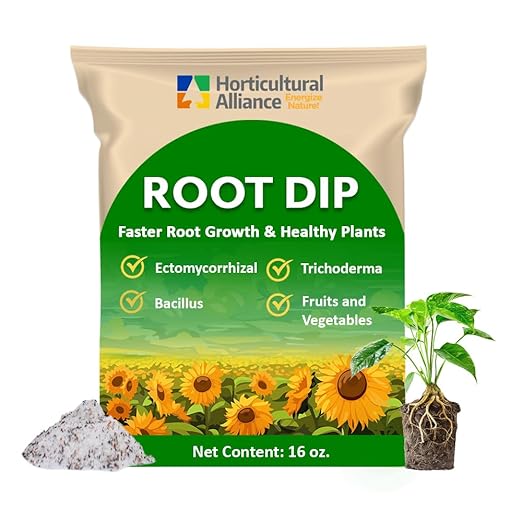 Root Dip 16 oz. Root Stimulant Plant Rooting Powder Root Stimulator for Plants Starter Root Booster Ornamentals Vegetables Citrus Orchards Flowering Trees Endo Ecto Mycorrhizae Inoculant