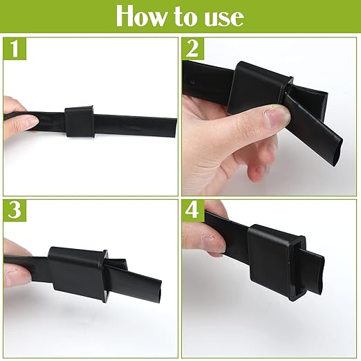 25 Pieces Folding Drip Tape Row End System and Garden Landscaping Irrigation Fits for 5/8'' No Dripping Water Irrigation Kit