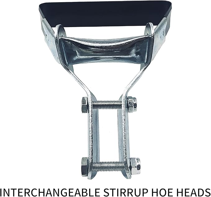 Stirrup Hoe Gardening Tools Hula Hoe Replacement Head 304 Stainless Steel 2 Pack