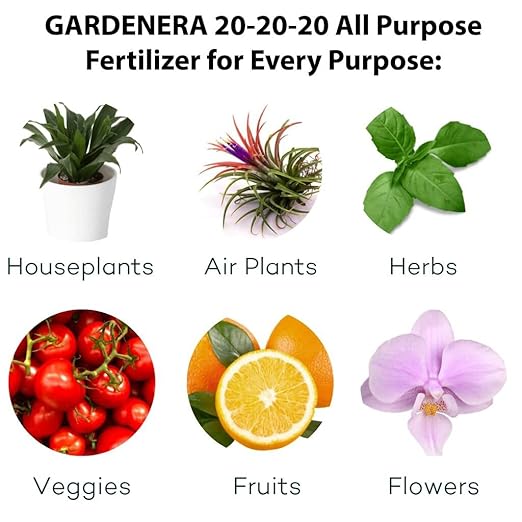 Premium 20-20-20 All Purpose Water Solubable Fertilizer for All Plant by Gardenera - Promotes Biomass Growth and Vibrant Leaf Color - 1 Quart