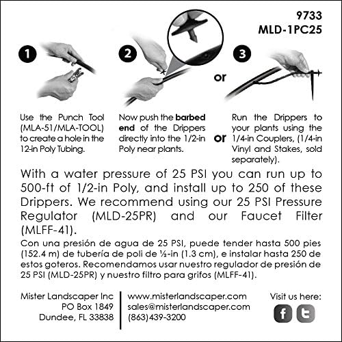 Mister Landscaper 1 GPH PC Dripper (Bulk 15)