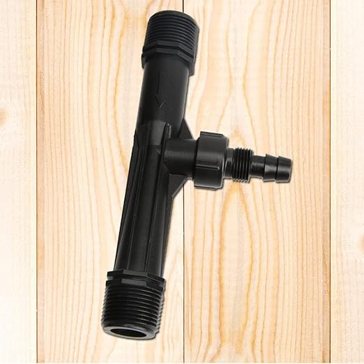 YXQ 1Inch Irrigation Venturi,Fertilizer Mixer Injectors Tube Agriculture Tool Plastic Black for Outdoor Garden Farm Lawn 2Pcs