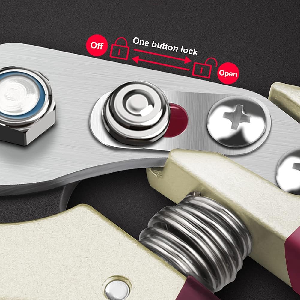 Gardening Scissors, Precision Pruning shears for Branches Shrubs and Vines, High-Carbon SK5 Steel Stays Sharp Longer for Clean Cuts that Promote Plant Health