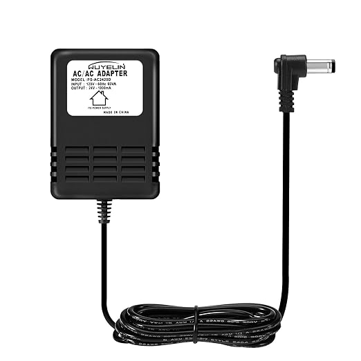 24 Volt AC 1000mA Power Adapter for Smart Sprinkler Controller,Indoor Irrigation System Controller,24V 1A AC to AC Wall Adapter Transformer Compatible with Most Smart Sprinkler Controller (Black)