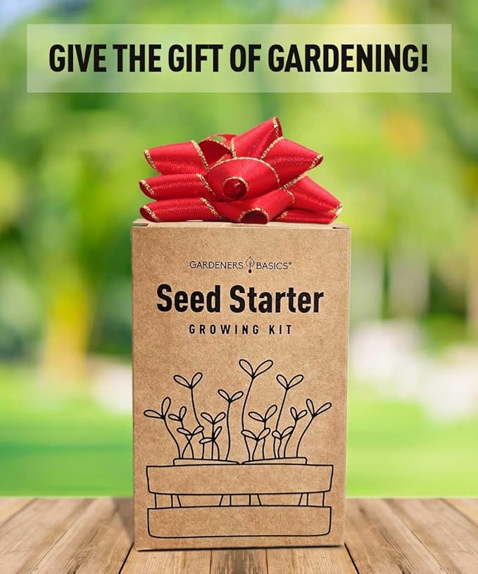 Tea Growing Kit - Includes Medicinal Lavender, Chamomile, Lemon Balm, Peppermint and Echinacea Heirloom Garden Seeds, Grow Pots, Soil, Plant Markers, Indoor Herb Garden Kit Outdoor Tea Garden Kit