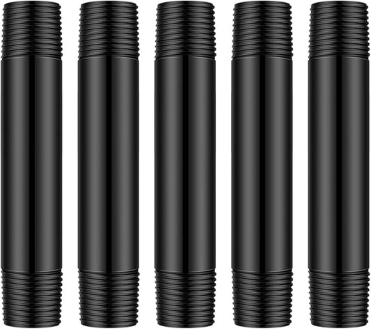 Yaomiao 5 Pcs Sprinkler Head Pipe Riser Extension 1/2 Inch MPT PVC Double Male Pipe Thread Sprinkler Riser for Lawn Irrigation System Automatic Irrigation Connector Raised Pipe (3 Inch)