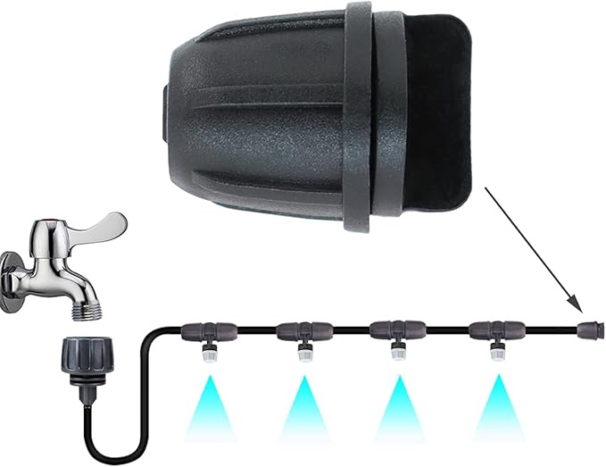 1/4 inch Drip Irrigation Hose End Plug 10PCS Drip Tubing End Closure Cap Garden Drip Irrigation Fittings Parts