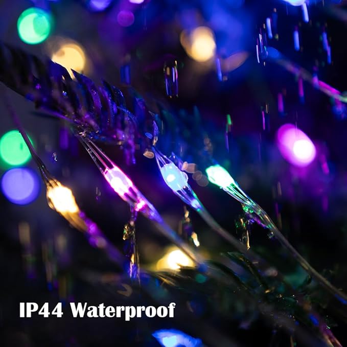 Fairy Lights Plug in,200FT 600 LEDs Waterproof Led String Lights,Twinkle Light with 8 Modes Remote for Outdoor Indoor Christmas Wedding Birthday Garden Party Decorations,Multicolor