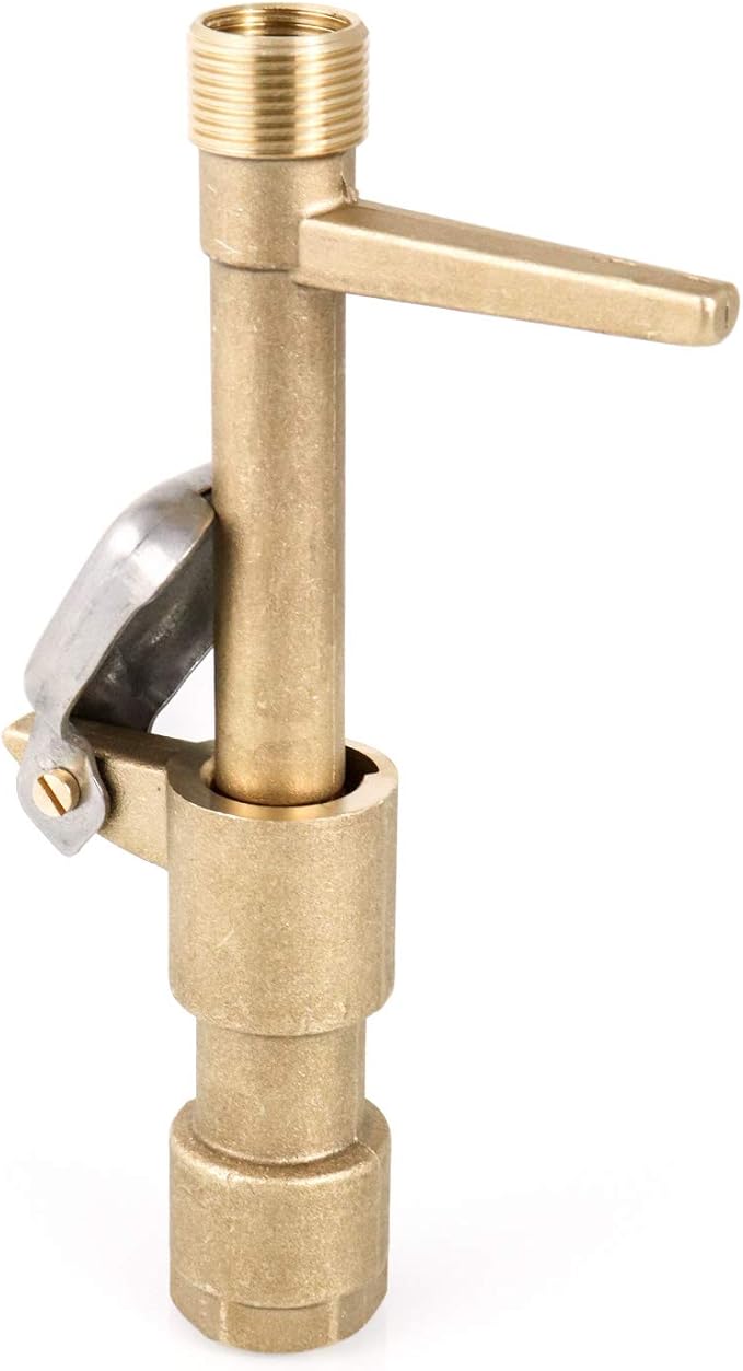 QWORK Quick Coupling Valve Key Set, 3/4-Inch Brass Quick Coupler Valves, Irrigation Tool with Quick Coupler Key for Yard