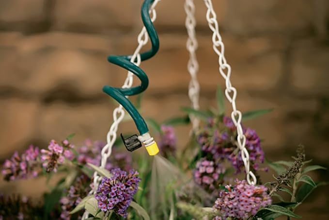 Orbit 56318 Hanging Basket Flex-Mist Watering Kit with Hose-End Timer