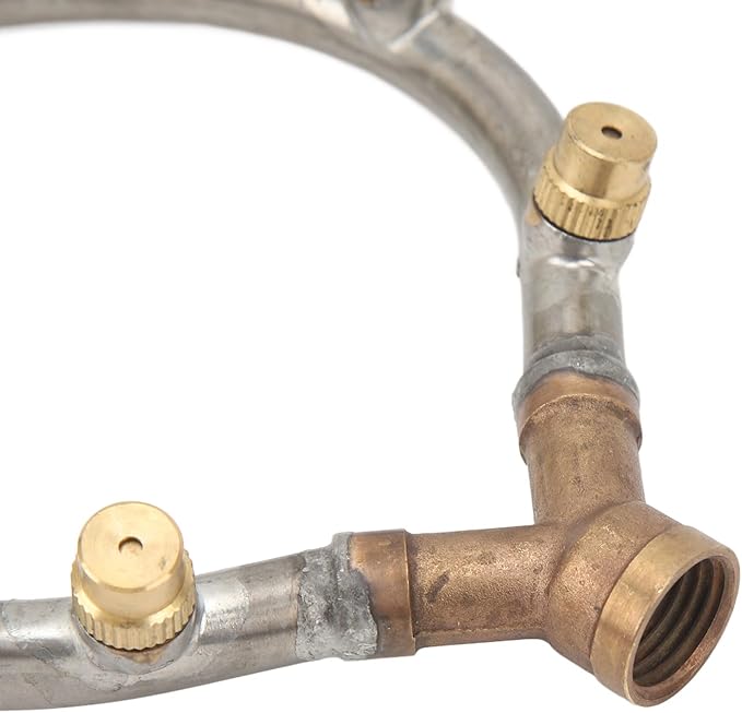 Multifunctional Annular Nozzle, G3/8 Female Thread Multi Head Ring Shaped Atomizing Nozzle, Rotating Nozzle for Garden Agricultural Irrigation(7 Heads Heart Shape)