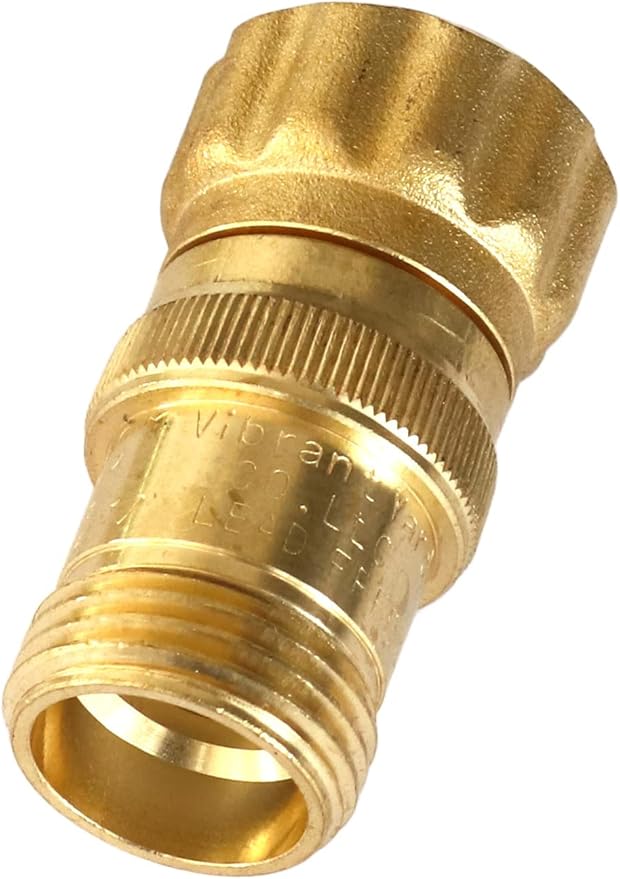 Drip Irrigation and Soaker Hose 25 PSI Pressure Regulator, 3/4" Female Hose Thread x 3/4" Male Hose Thread Lead-Free Brass
