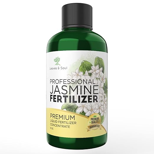 Professional Liquid Jasmine Fertilizer | 3-1-2 Concentrate for Plants and Flowers | Multi-Purpose Blend & Gardening Supplies | 8 oz Bottle (Jasmine)