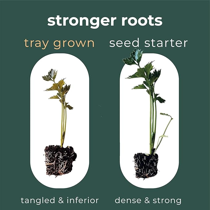 Window Garden Seed Starter Soil Mix - Gardening Starting Soil - Planting Soil for Vegetables, Herbs and Flowers - Ideal Potting Soil, Compressed Discs for Indoor and Outdoor Planting