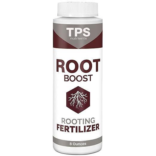 TPS NUTRIENTS Root Boost Advanced Rooting Formula for Living Soil and White Roots, Plus Microbes 1/2 Pint (8 oz)