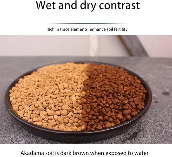 6 lb Extra Small Grain Japanese Super Hard Akadama Bonsai Soil (1-3mm), Indoor/Outdoor Plant Soil Mixture, Drainage and Breathable, Promote Rooting