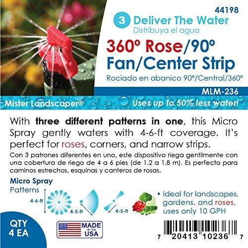 Mister Landscaper 360° Rose/90°/Center Strip