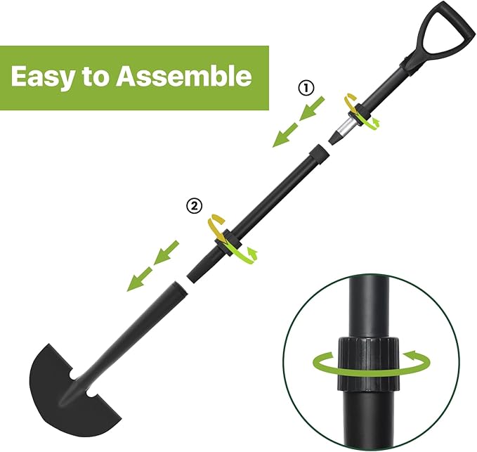 Edger Lawn Tool, Manual Half Moon Edger for Garden Border, Hand Lawn Edging Tool with D-Grip, 41-inch Long Handle Lawn Edger for Grass, Sidewalk, Yard