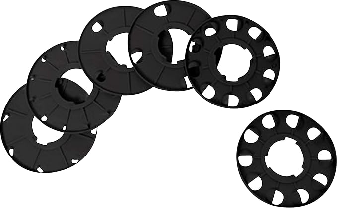 Chapin 8701B Garden Push Seeder Planter With 6 Seed Plates for up to 20 Varieties of Seeds, Zinc Plow Blade, Row Marker, Powder Coated Steel Frame, Red/Black